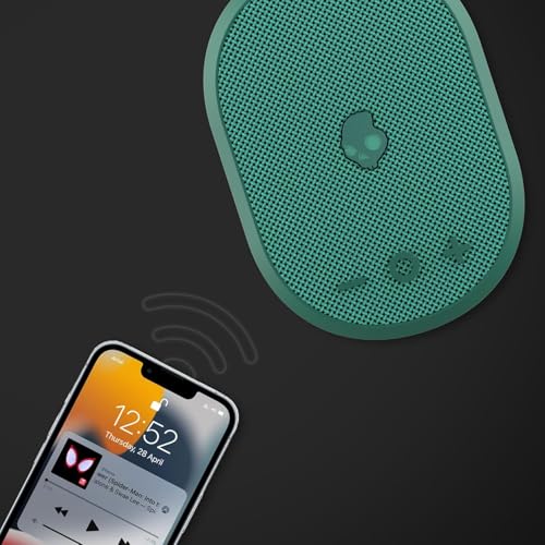 Image of Skullcandy Kilo XT Wireless Bluetooth Speaker - IPX7 Waterproof Mini Bluetooth Speaker with 24 Hour Battery, Downward Firing Passive Radiator, and True Wireless Pairing - Perfect for Outdoor (Green)