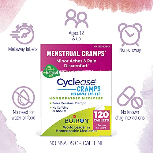 Boiron Cyclease Cramps for Relief from Menstrual Cramps, Aches, Pain, and Discomfort - 120 Count (2 Pack of 60) - image 2