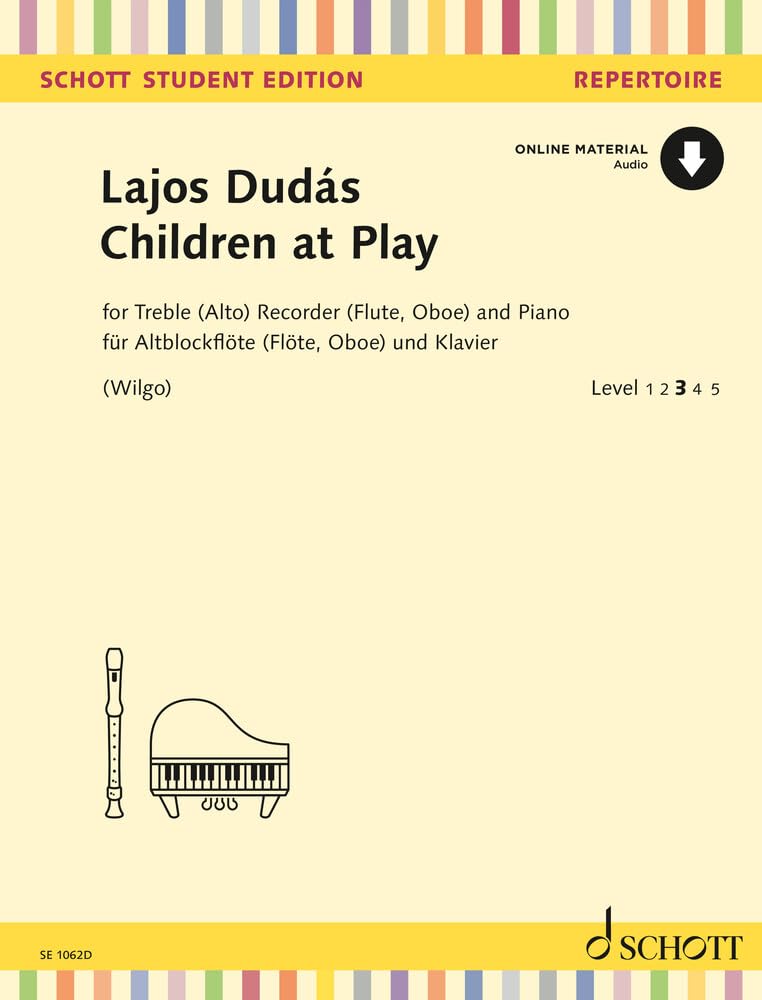 Oboe et piano partition enfants Schott student edition pour apprendre