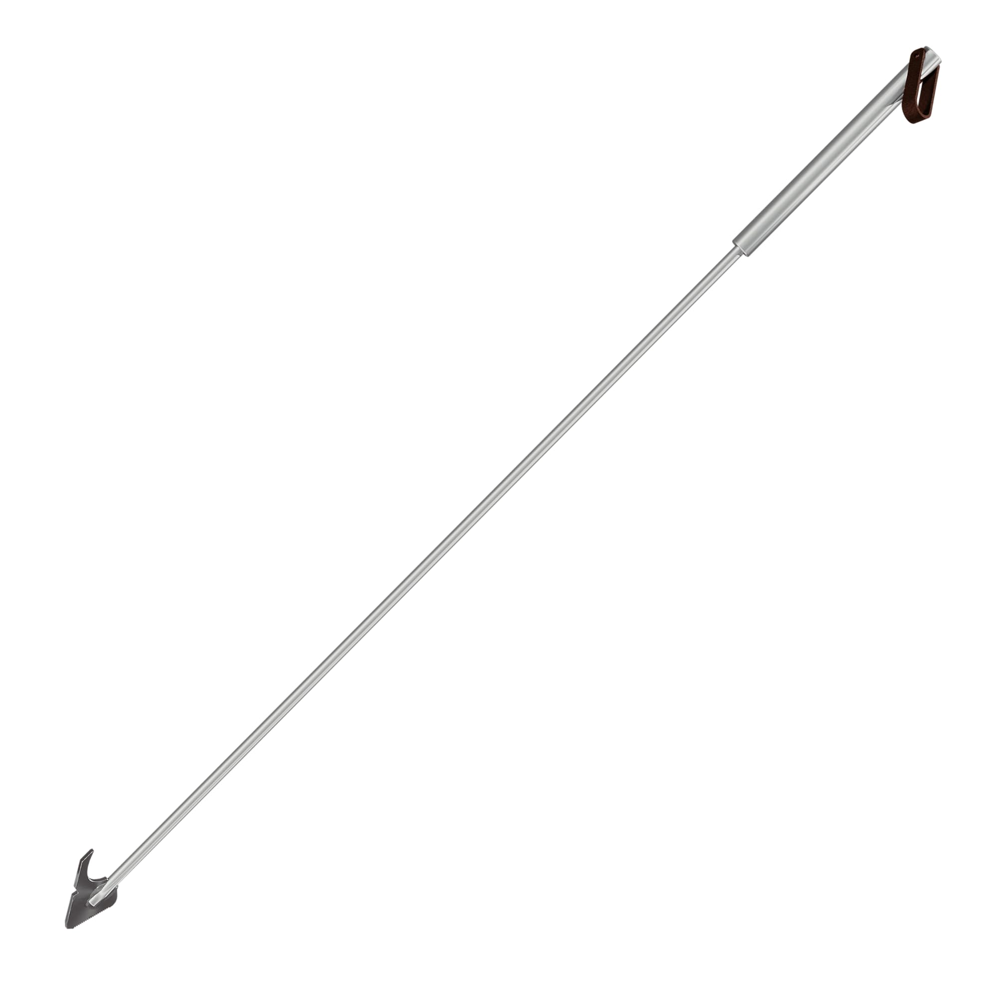 Breeo 40" Fire Pit Poker - Heavy-Duty Stainless Steel Outdoor Campfire Tool - USA Made Fireplace Stick with Leather Loop - Durable Camping & Fire Pit Equipment for Log Control & Grilling