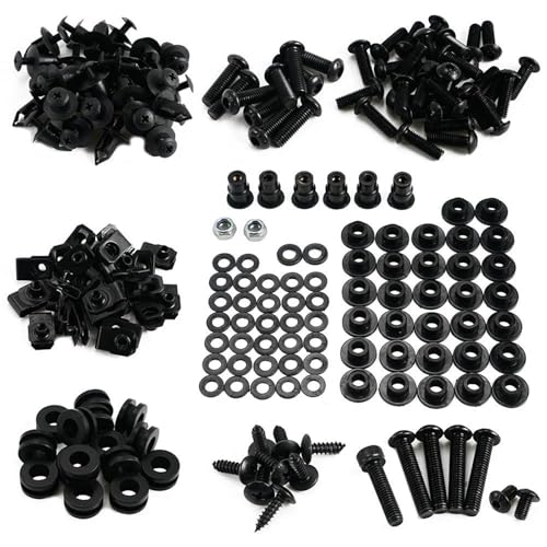 Vis de carénage Yamaha YZF-R6 2006 2007 kit boulons complet noir