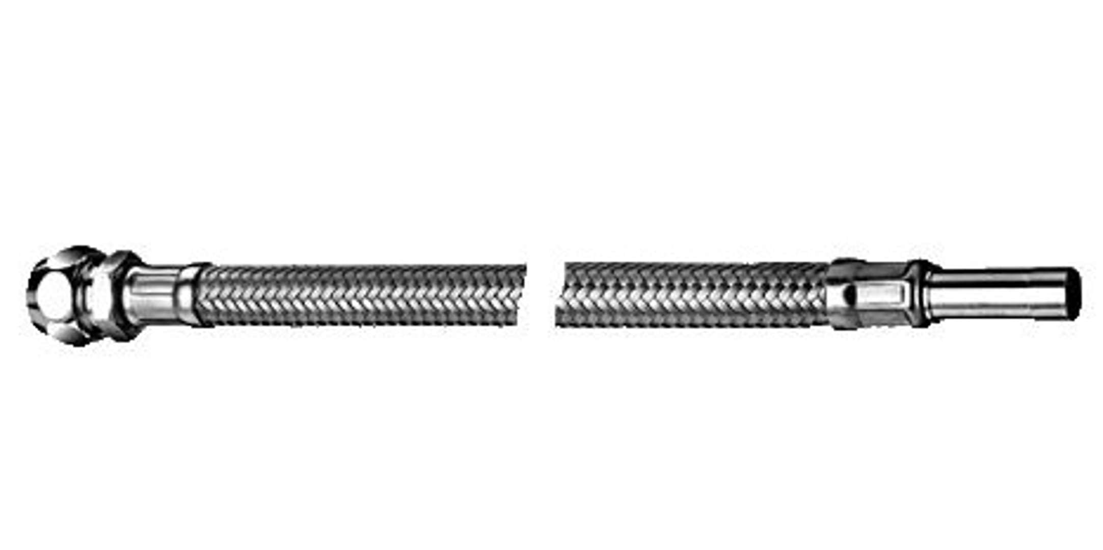 Schell Flex Clean Tubo flexible de Fix S 3/8 x 10 mm Tubo, 10 mm de diámetro, 1000 mm, cromo, 102070699