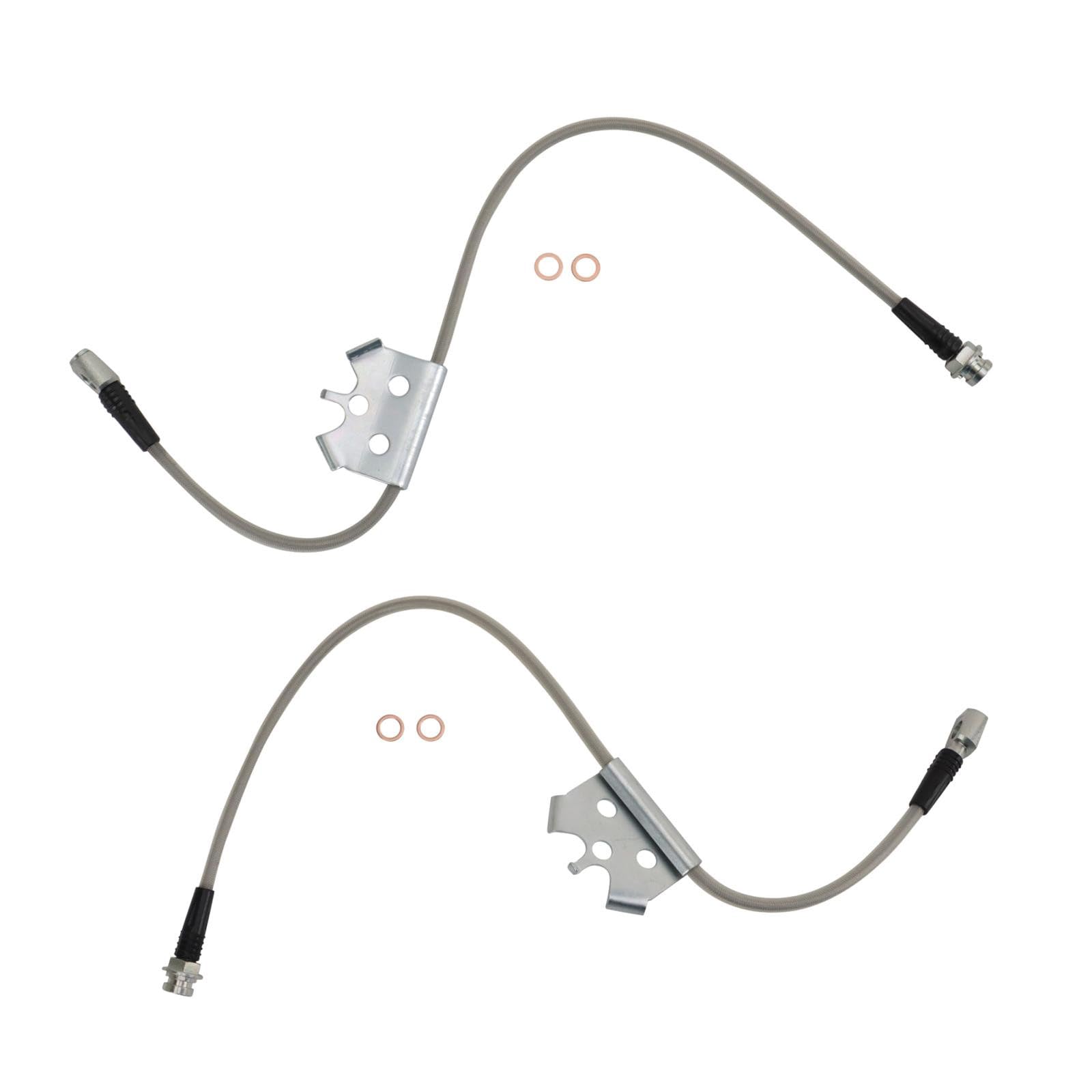 TRQ Front Performance Brake Hose Set