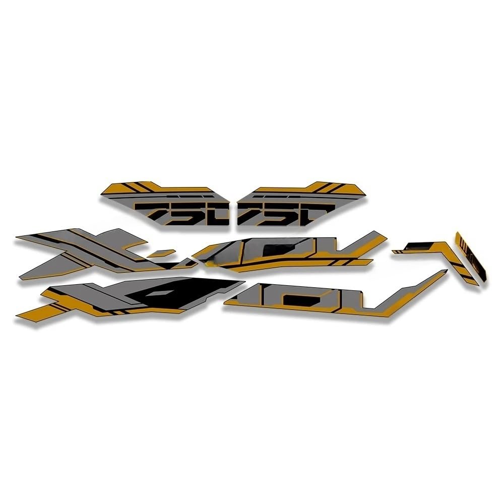 Motorcycle Fairing Sticker Decal Kit Glossy Silver for XADV750 for X ADV 750 for XADV 2025 Stickers(Color7)