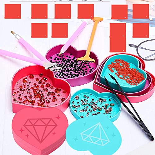 Diamond Painting Accessories & Art Tool Supplies-20Pcs Diamond Painting Glue Clays-Diy Embroidery Wax Tacky Kit-Glue Dot Clay Paint Pen For Craft 5D Cross (Include 4 Stitch Pens,6 Trays,1 Tweezer) #TOP2
