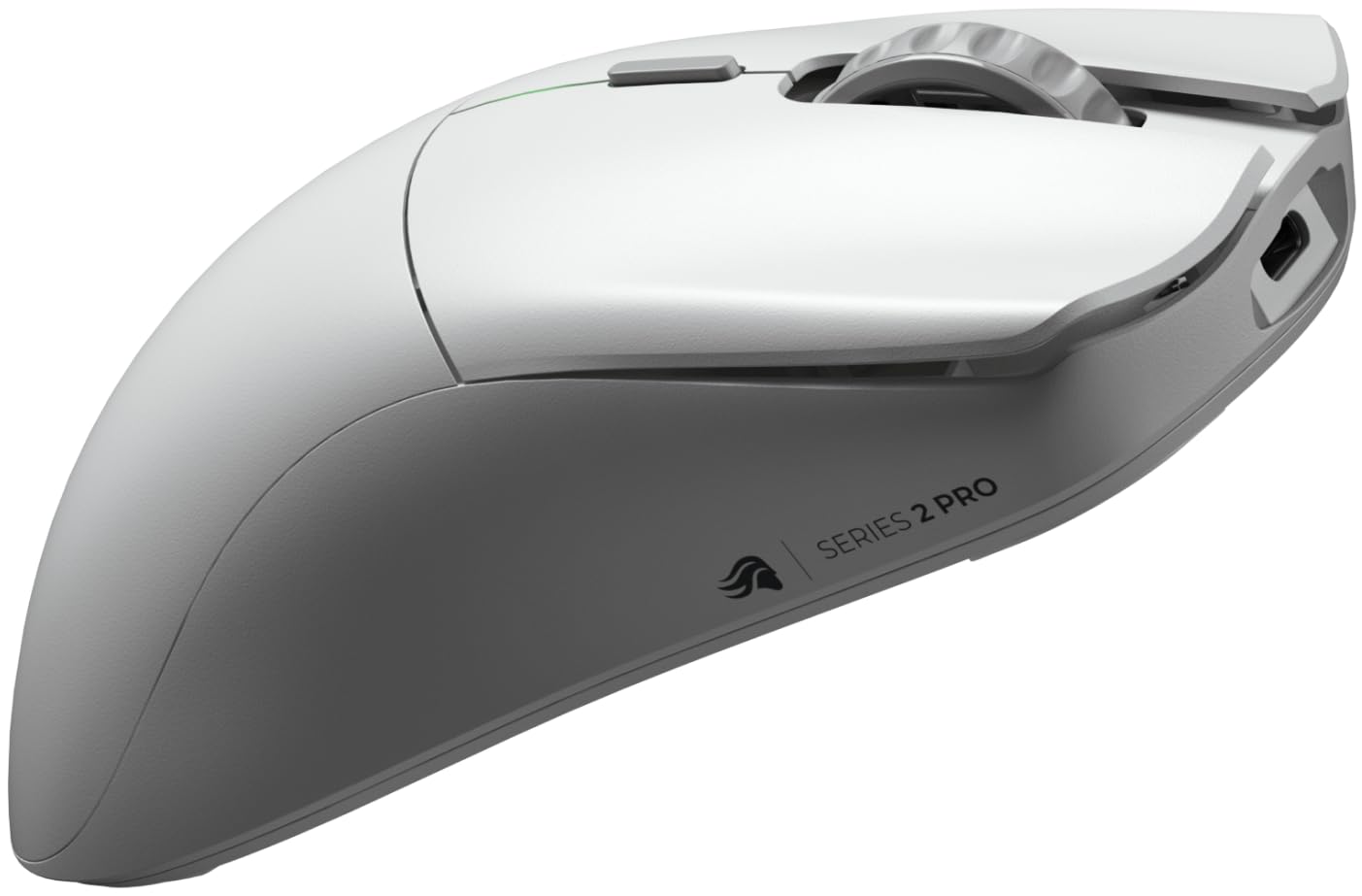 GLORIOUS Series 2 Pro Ratón Gaming Inalámbrico 8K Ergonómico (Blanco) | Switches ópticos 100M, sensor BAMF 2.0 26K, peso superligero 55g, forma simétrica compacta, precisión excepcional de juego
