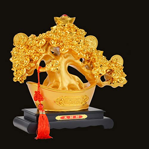 Statue sculpture or arbre de fortune aux finitions soignées pour bureau - 3