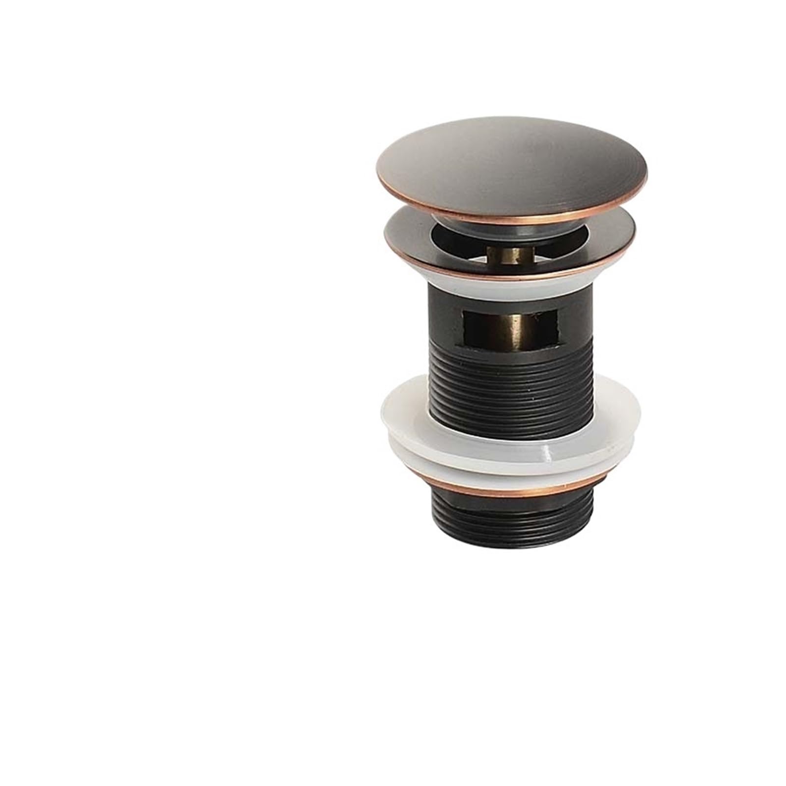 Drain Waste Stopper, Pop Up Sink Plug Bathroom Push Down S per Drain Multicolor(With Hole)