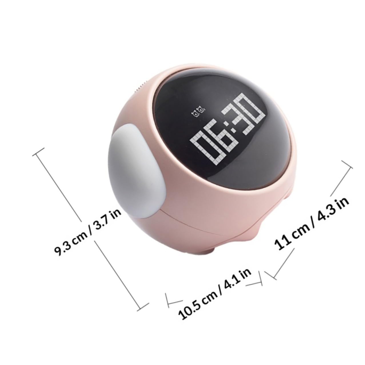 Garneck Réveil LED Numérique Garçon et Filles Affichage Température, Réveil Lumineux Rose à Répétition, Horloge Intelligente Tactile Chambre Garçon Fille, Veilleuse Intégrée