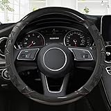  STAFU Lenkradabdeckung Auto-Carbon-Faser-Leder-Sport-Lenkrad-Abdeckung Anti-Rutsch-Auto-Zubehör Für Audi A1 8X A2 A3 Q3 Q5 Q2 A4 A5 A6 (Color : C)