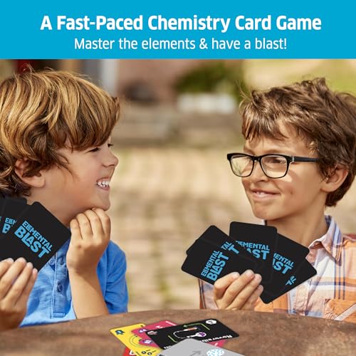 Chalk and Chuckles Card Game- Elemental Blast Periodic Table Game for Kids for Age 10 to 15, Fun Family Game, Learning & Stem Toy, Educational Gift for Boys, Girls 8, 9, 10, 11, 12 Years Old and Up 2