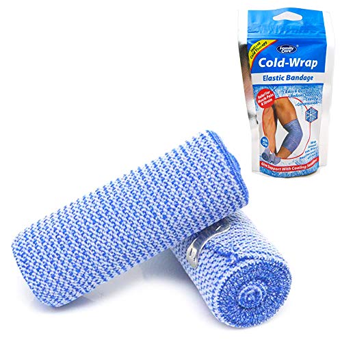 2X Ice Wrap Cold Elastic Bandage Muscle Pain Relief Knee Wrist Ankle Compression