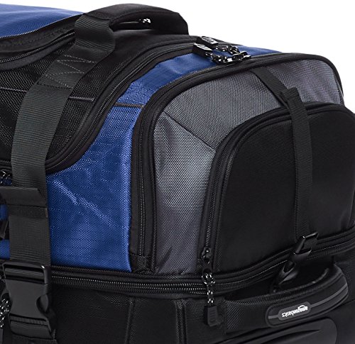Image of Amazon Basics Ripstop Wheeled Duffel, 30 Inch - Blue