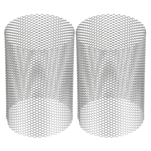 Image of PATIKIL 2 Pcs 40mm OD Strainer Mesh, 56mm H Screen Y Shaped Strainer Filter Valve Mesh Screen 304 Stainless Steel Strainer Mesh for Debris Pump Water Oil Separation
