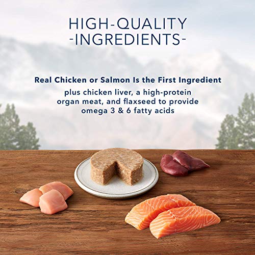 Image of Blue Buffalo Wilderness High Protein Grain Free, Natural Kitten Pate Wet Cat Food Variety Pack, Chicken, Salmon, 3-oz Can, 24 Count