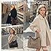 Imagen de VX VONXURY Bolso Mujer Bolso Bandolera Mujer de Cuero PU Bolso Mujer Grande con Bolsillo Lateral Bolso Hombro Mujer para Diario Trabajo Compras
