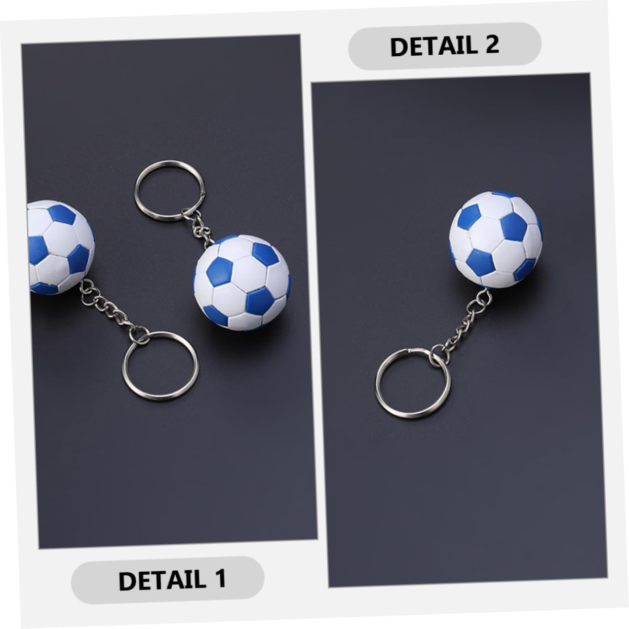 BESPORTBLE Colgante De Fútbol De Simulación Colgante Balón Fútbol Colgante Pvc Fútbol Bot Fútbol Americano Felpa Decoración Llavero Colgante Llavero De Fútbol Metal