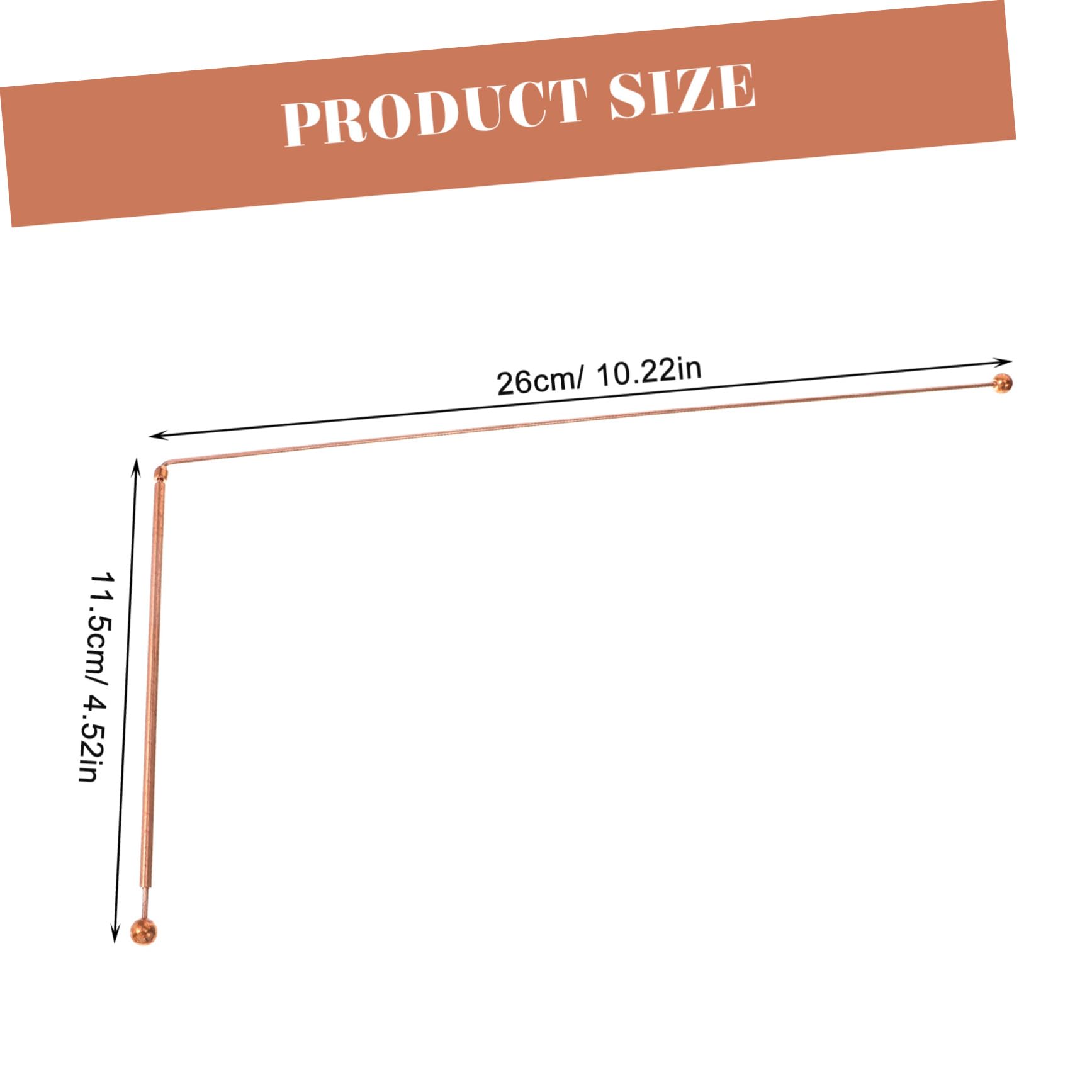 BRIGHTFUFU Copper Dowsing Rods 2 Pieces Divining Rods for Spirits Water Detection Treasure Seeking