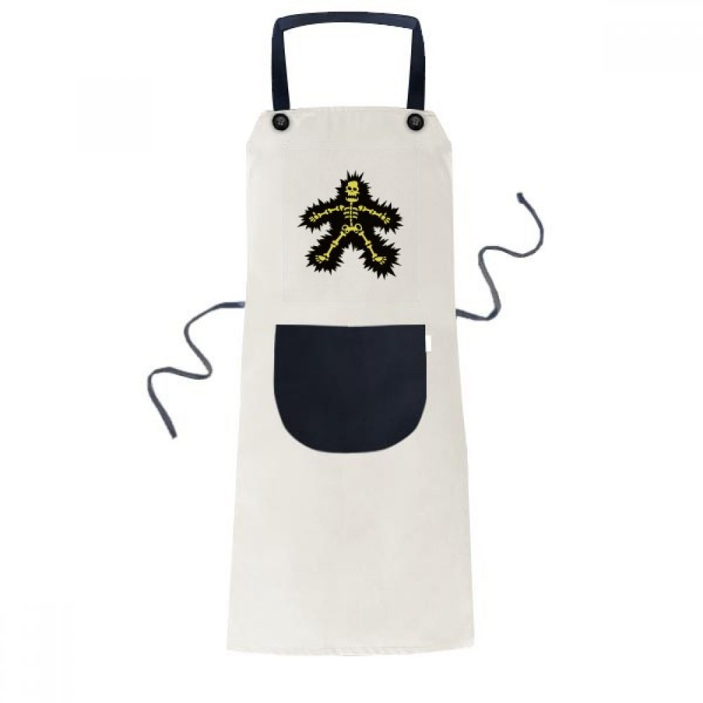 Tablier cartoon cuisine Electroskulling squelette noir homme femme
