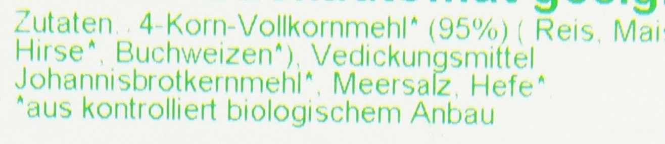 Werz 4-Korn-VK-Backmischung mit Hefe glutenfrei 5er Pack (5 x 1 kg Karton) - Bio