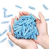 120 Pcs Baby Shower Games Funny Activities - Funniest Baby Shower Game Ever, Ice Breakers for Boy or Girl, Don't Say Baby (Blue)