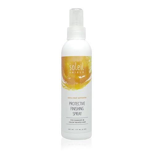 Soleil Shield Spray de acabado para protección solar Protector solar para el cabello Spray de protección del color del cabello Protector solar