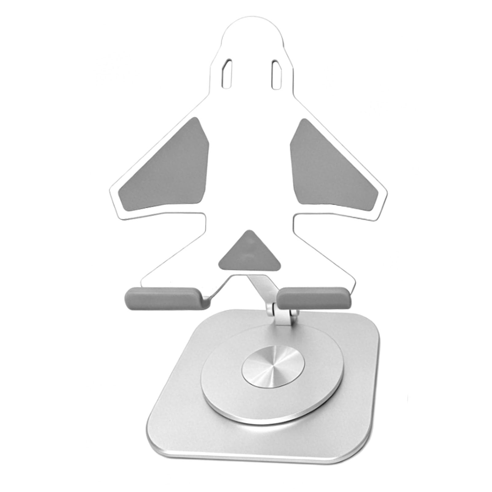 Soporte para teléfono de escritorio giratorio y resistente de aluminio con diseño de avión 7