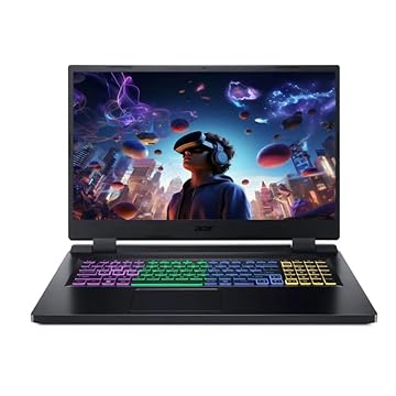 Acer Laptop para jogos Nitro 5, tela FHD de 17,3 polegadas (1920 x 1080) 16:9, 144Hz, AMD Ryzen 7 6800H, Octa-cores, GeForce RTX 3070, 16 GB DDR5 RAM, SSD de 1 TB, Windows 11, BK, Obsidian Black, TWE