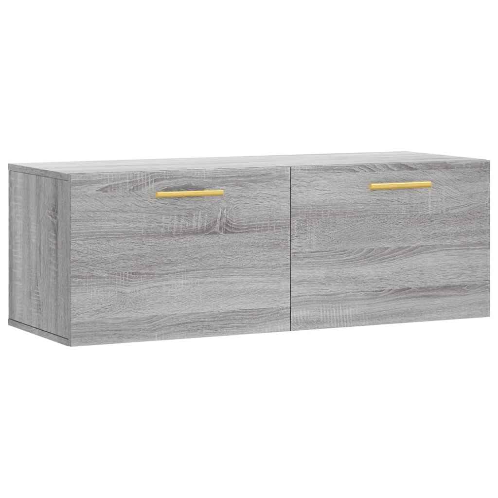 Meuble suspendu gris Sonoma 100 x 36,5 x 35 cm armoire murale