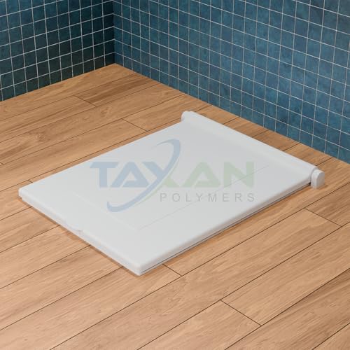 Image of Taxan Indian Toilet Seat Cover for Square Commode (21 Inch Orissa Pan) | Hard Plastic PP | Non Soft Close Toilet Lid with Easy Installation Kit | Green Finish | 56 x 42 cm | 2 Year Warranty