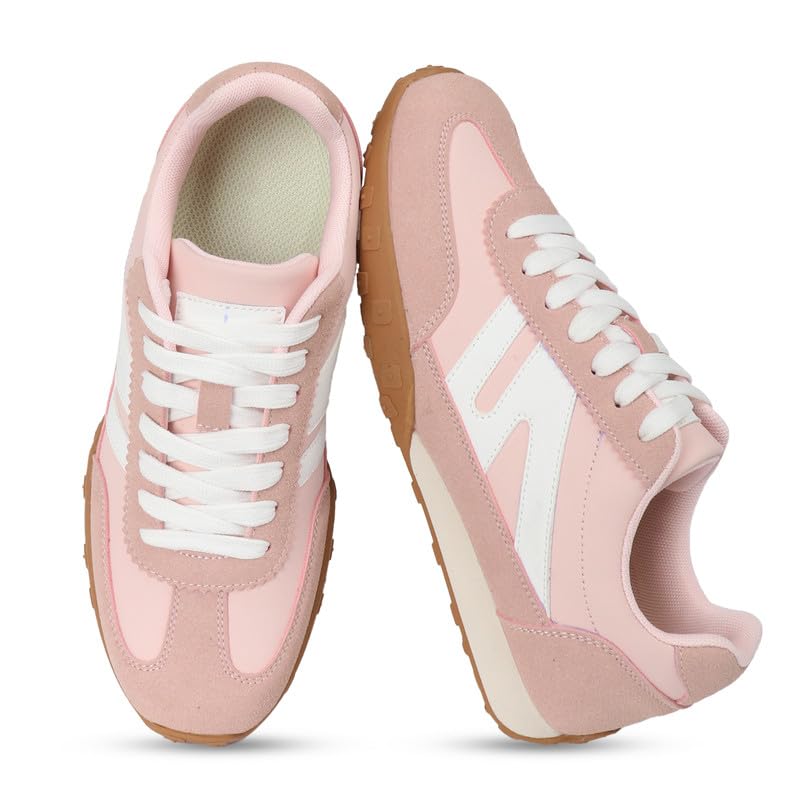 Image of Sneakers for Women Retro Fashion Trendy Sneakers with Foam Insole Casual Shoes for Walking Tennis Classic Non-Slip Comfort Shoes