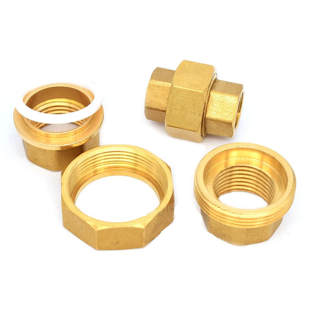 Accesorios de fontanería de latón, accesorios de tanque con junta móvil, rosca hembra de 1/4", 3/8", 1/2", 3/4" y 1", 1".