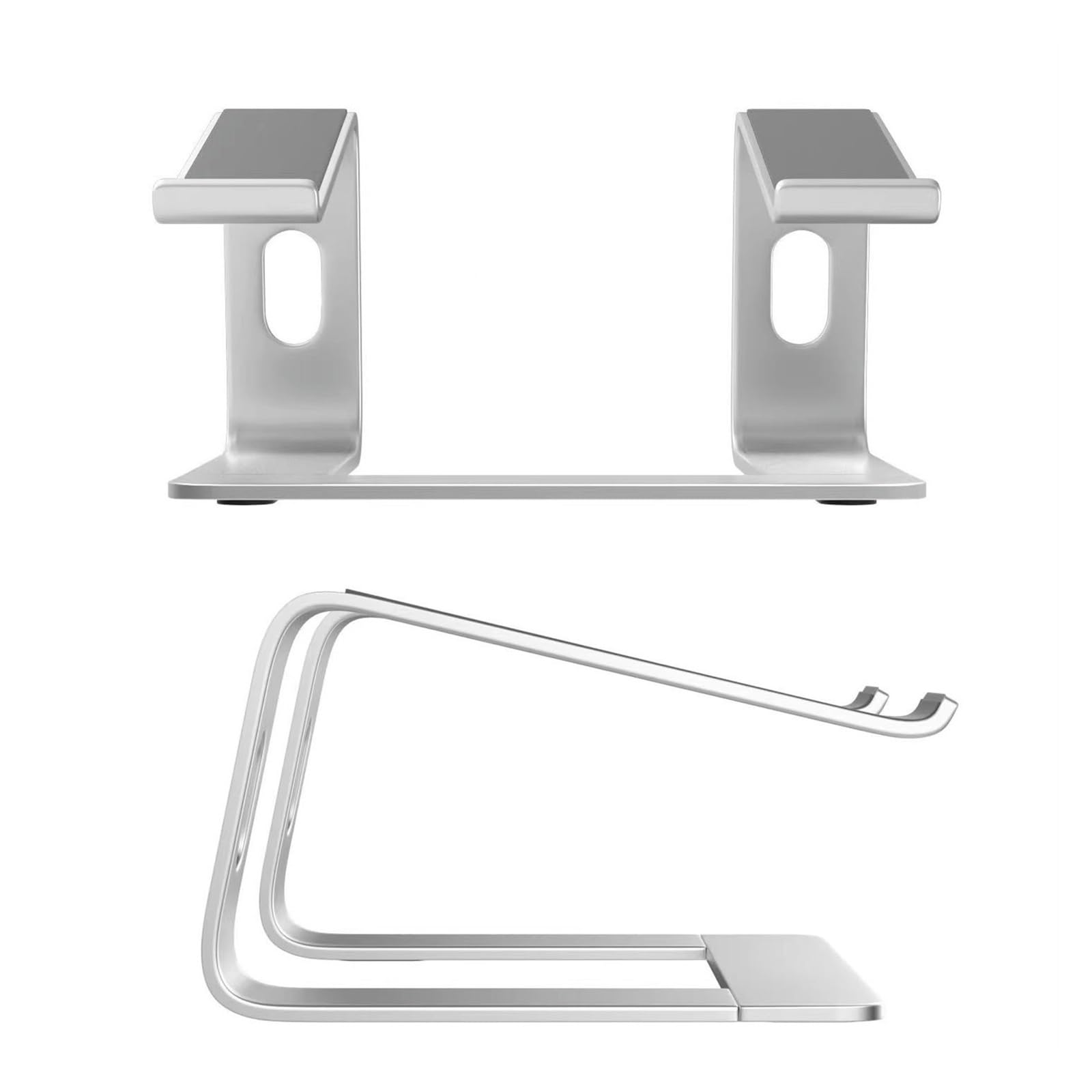 Supporto per computer Supporto for laptop da scrivania, supporto ergonomico for laptop, alluminio, raffreddamento ventilato, supporto for notebook, portatile, antigraffio, tutti i laptop 15,6 pollici