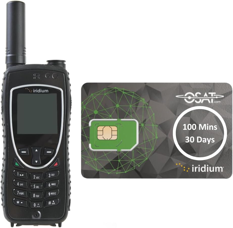OSAT Iridium Extreme Satellite Phone + 100-Minute Prepaid SIM | 30-Day Validity | Rugged, Waterproof, GPS-Enabled | Global Voice & SMS Coverage for Remote & Emergency Communication OSAT Iridium Extreme Satellite Phone + 100-Minute Prepaid SIM | 30-Day Validity | Rugged, Waterproof, GPS-Enabled | Global Voice & SMS Coverage for Remote & Emergency Communication