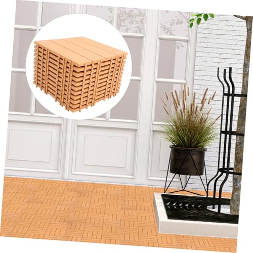 Baldosas entrelazadas impermeables decorativas para suelo exterior de patio 6