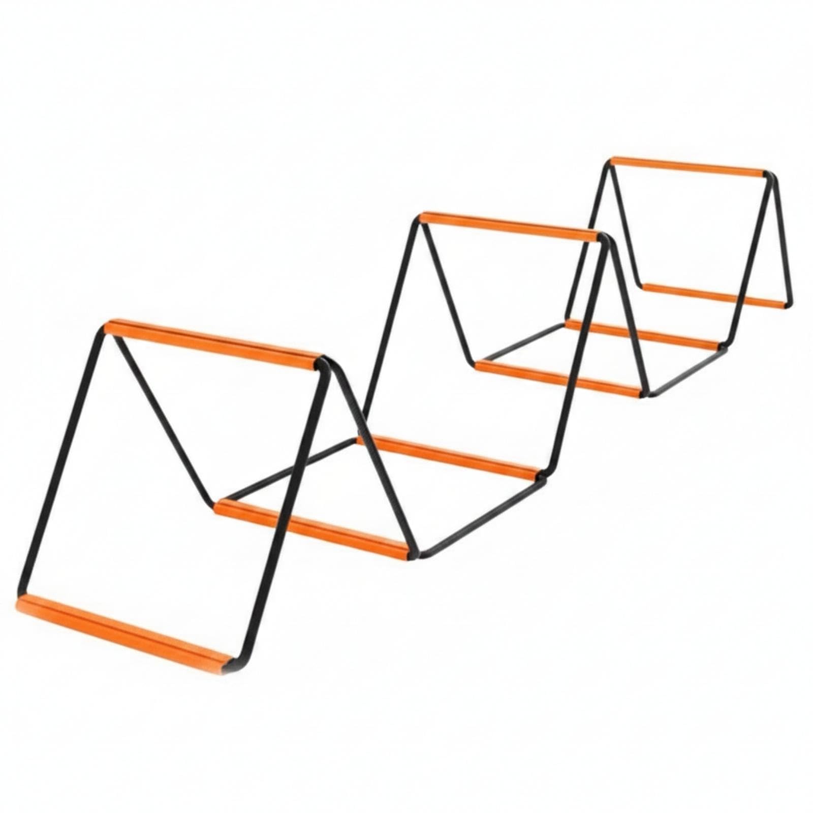 Foldable Agility Ladder Orange Rungs Speed Ladder Storage Bag Included Free B | Training Aids | Soccer | Team Sports-image-36