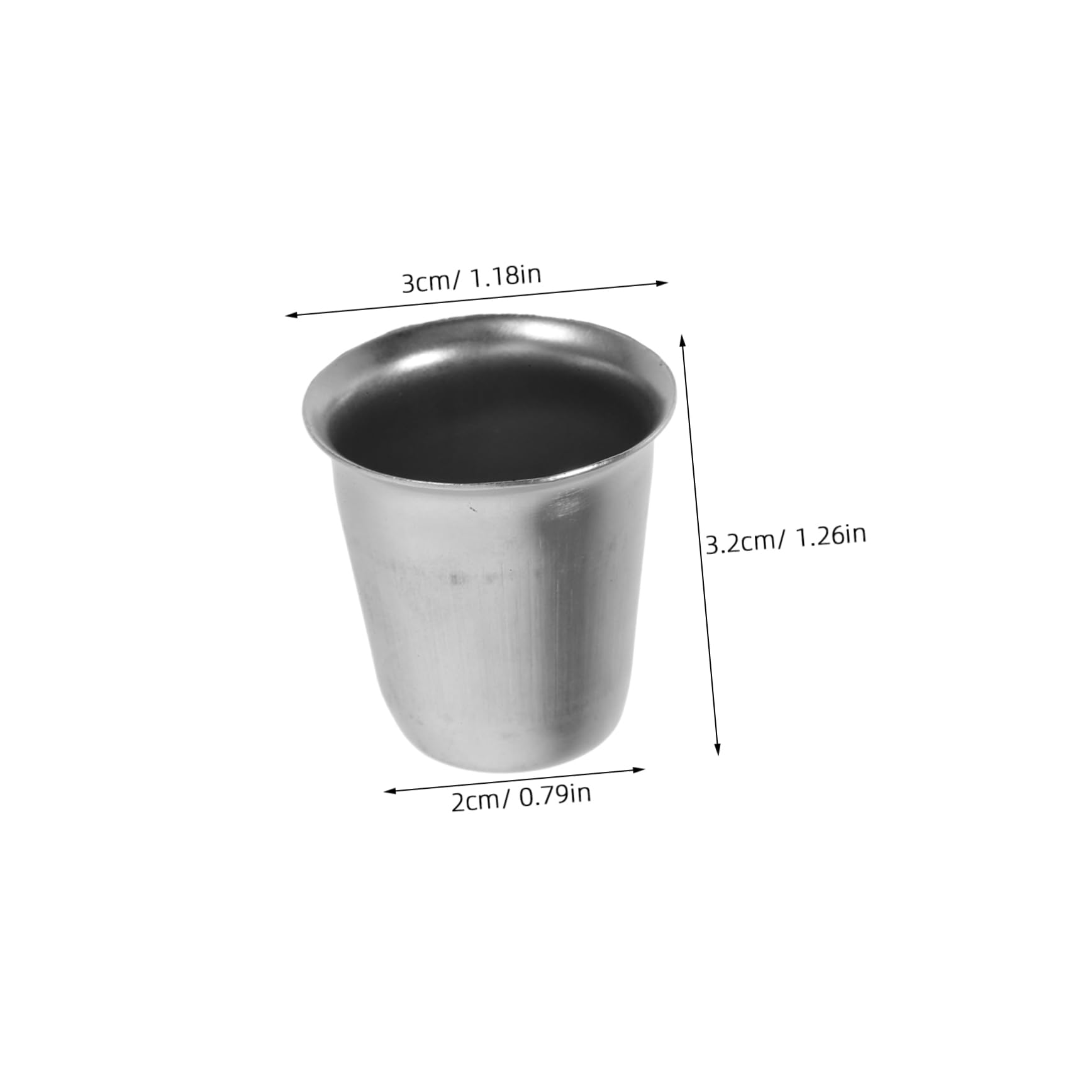 KICHOUSE 4Pcs Stainless Steel Altar Water Cup Elegant Judaica Goblet for Religious Ceremonies Sturdy Design for Weddings Communion and Gatherings Versatile Use for Beverages