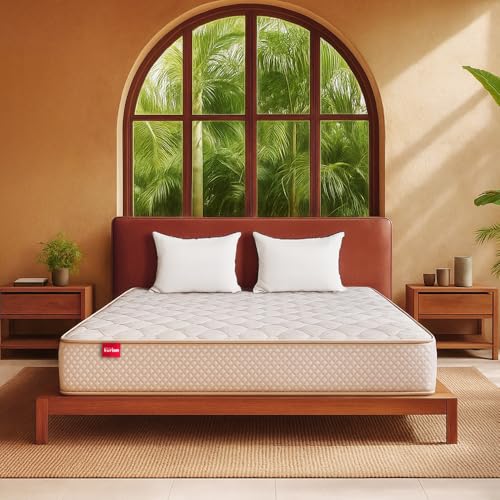 Image of Kurlon Orthopedic Plus Natural Latex 6 Inch Mattress | King Bed Mattress | Back Support & Spine Alignment | Acuprofile Tech | Medium Firm | Enhanced Sleeping Comfort | 72x72x6 | 10 Yrs Warranty