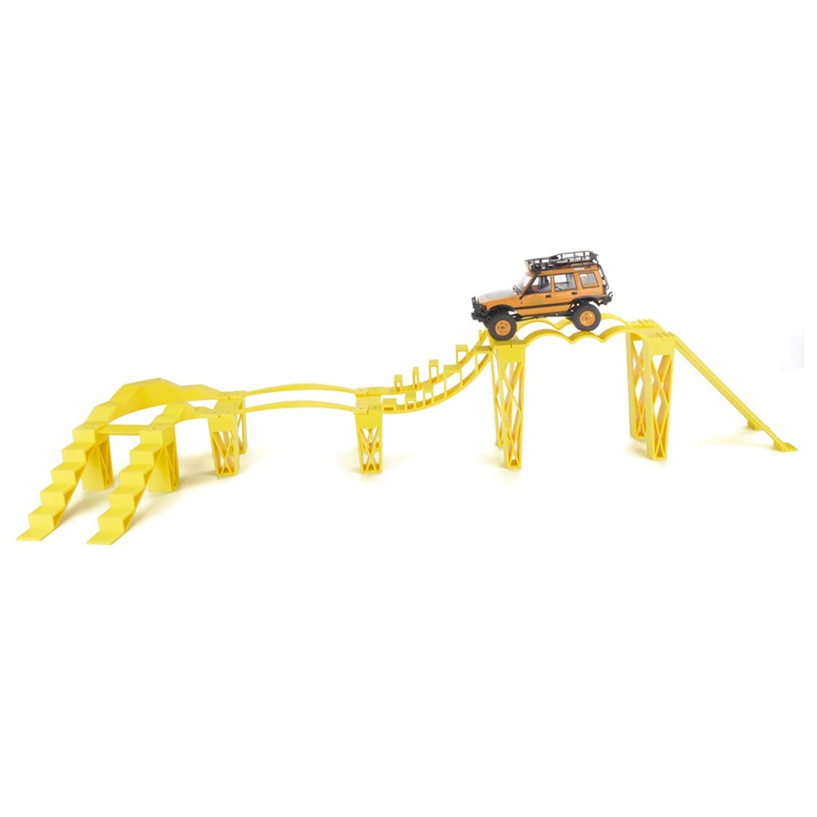 Veicolo radiocomandato percorso ostacoli in plastica con diverse sfide per modellini auto scala 1:24 e 1:18 Giocare Crawler Auto ostacolo simulato