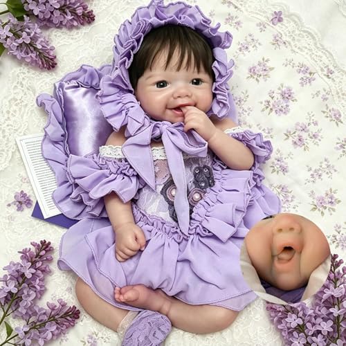 Muñeca Reborn de Silicona 18 pulgadas Cuerpo Completo miniatura 1