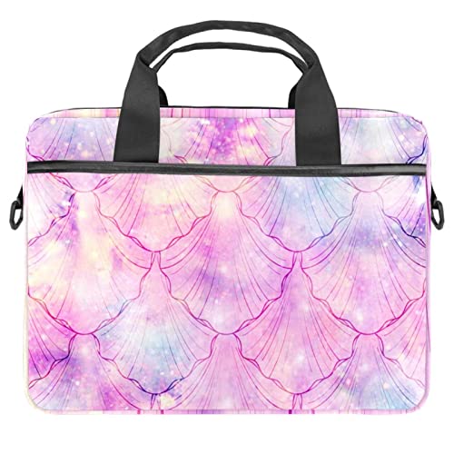 Sacoche ordinateur 13-14.5 pouces à motif floral rose et bleu pour le quotidien