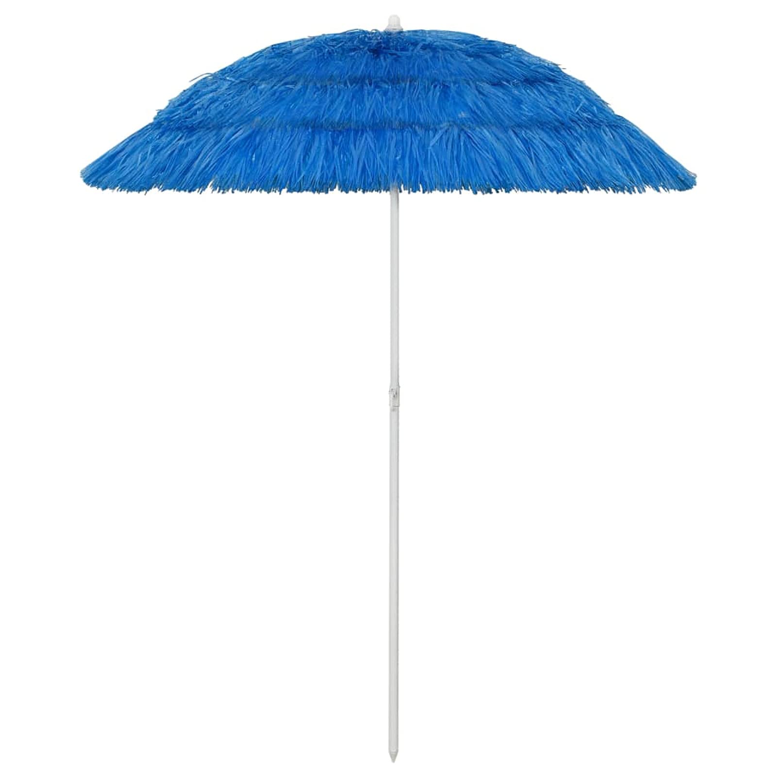 Iiaky Sombrilla de Playa Hawaii Azul 180 cm sombrilla Playa grande Parasol Playa antiviento sombrilla de Playa