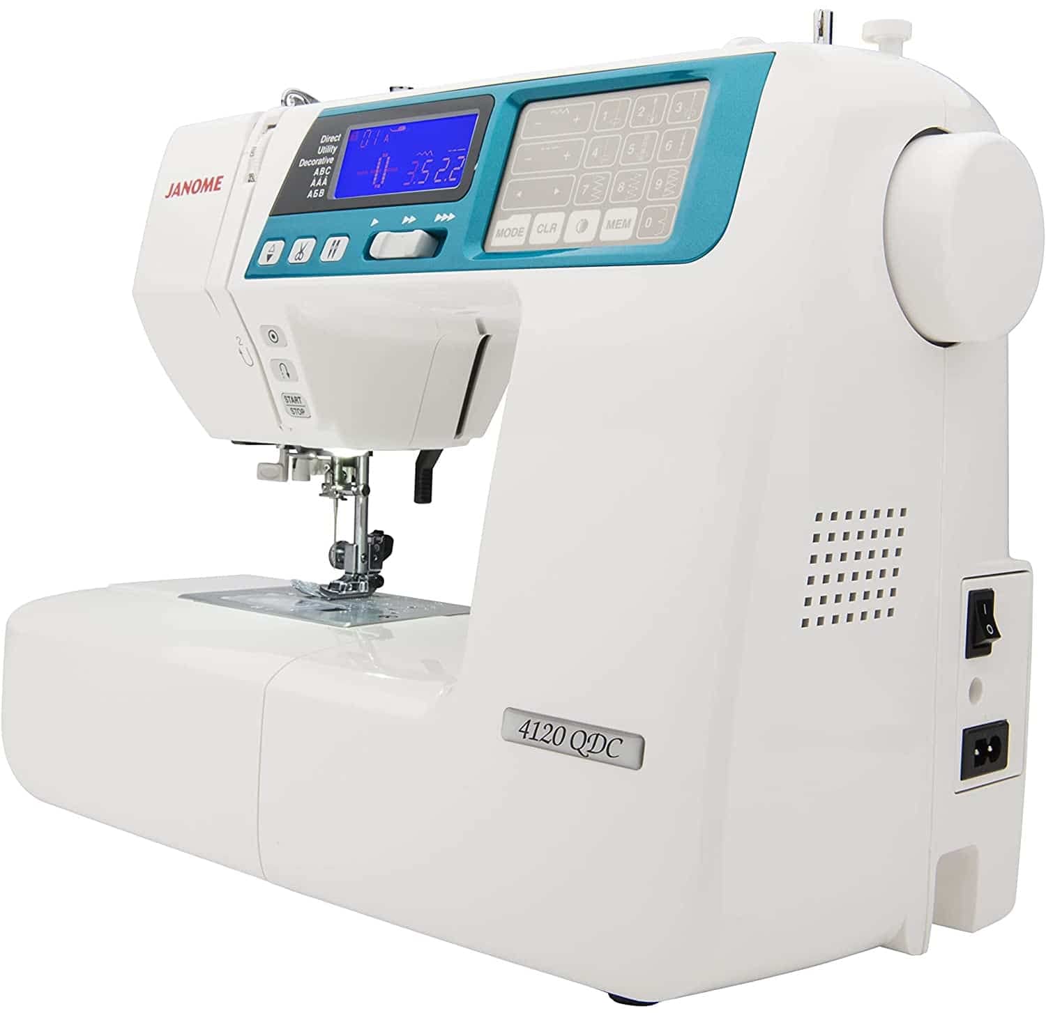 Janome 4120QDC Computerized Sewing Machine (New 2020 Tan Color) w/Hard