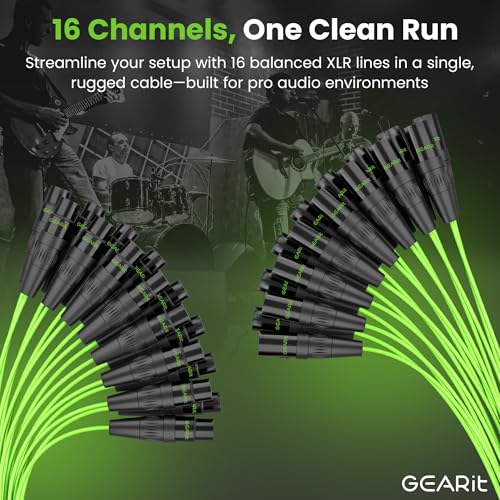 Câble XLR 16 canaux 30m cuivre sans oxygène anti interférence