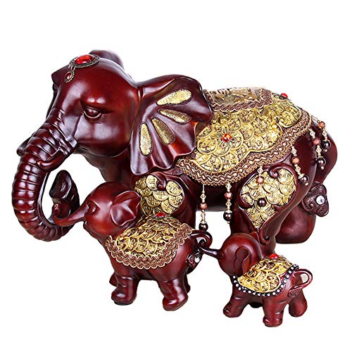 Décoration d'intérieur statue d'éléphant Feng Shui figurines de table