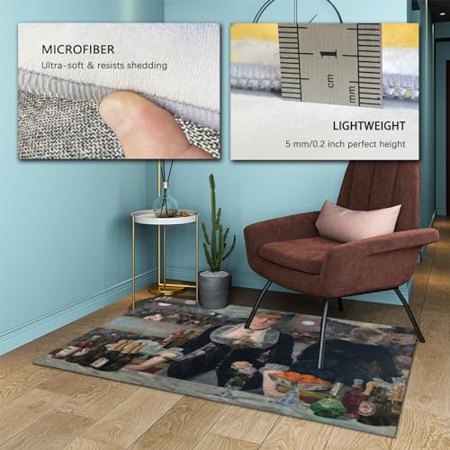 Tapis Edouard Manet doux et lavable 120x210cm pour salle de jeux