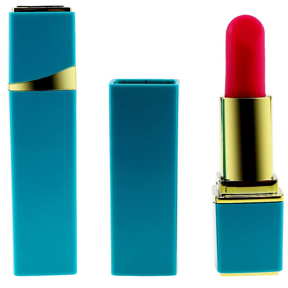 Rouge à lèvres de la femme vibreur 10 fréquences étanche bleu pour massage