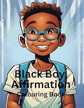 Paperback Black Boy Affirmation Colouring Book