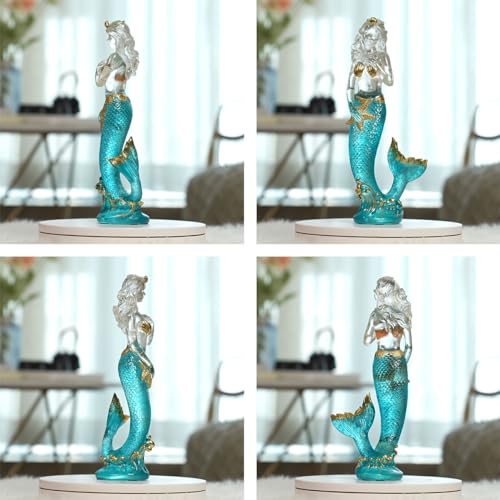 Estatua de Sirena para Decoración Moderna de Hogar miniatura 5
