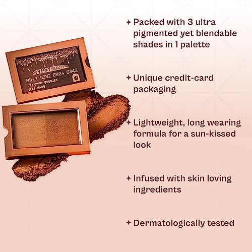 Typsy Beauty Cha Ching Dual Tone Powder Bronzer I Shimmer + Matte Palette for Natural Sunkissed Glow I Soft & Blendable Application I Lightweight & Longlasting Formula I Vegan &... - Image 5
